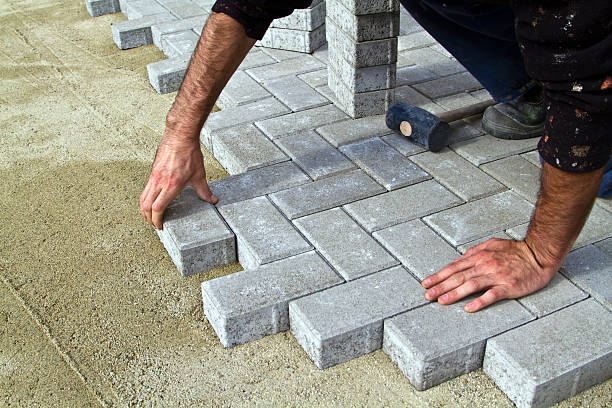 Permeable Paver Driveway in New Berlin, IL